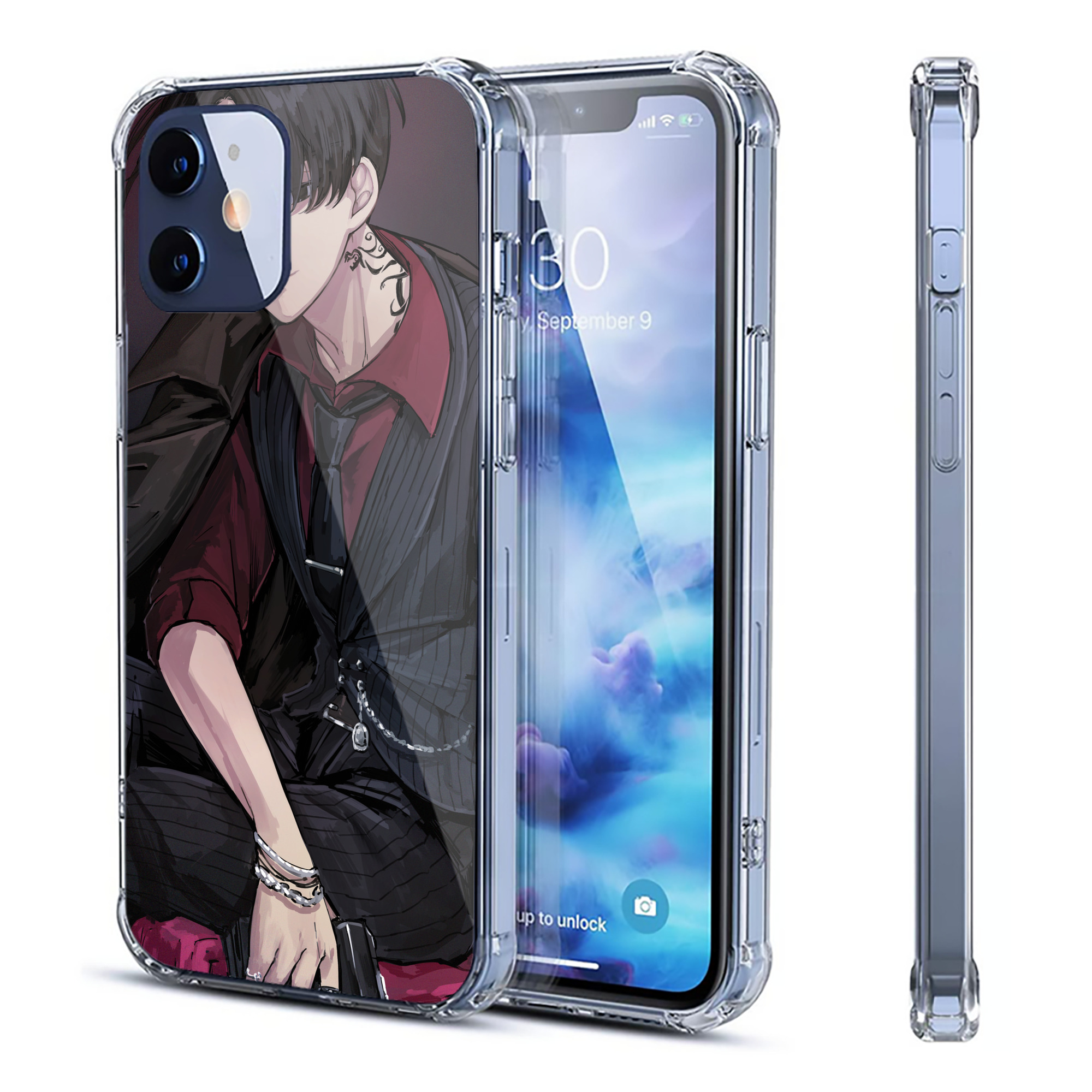 （画像用） 東京リベンジャーズ Tokyo Revengers 【iPhone 12シリーズ対応】透明スマホケース（クリアソフトケース）